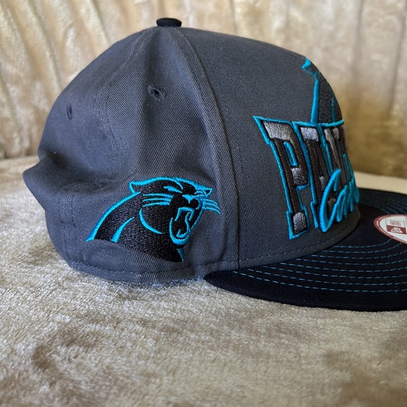 NWT New Era 9 Fifty NFL Carolina Panthers Snap Back Hat - Picture 2 of 4